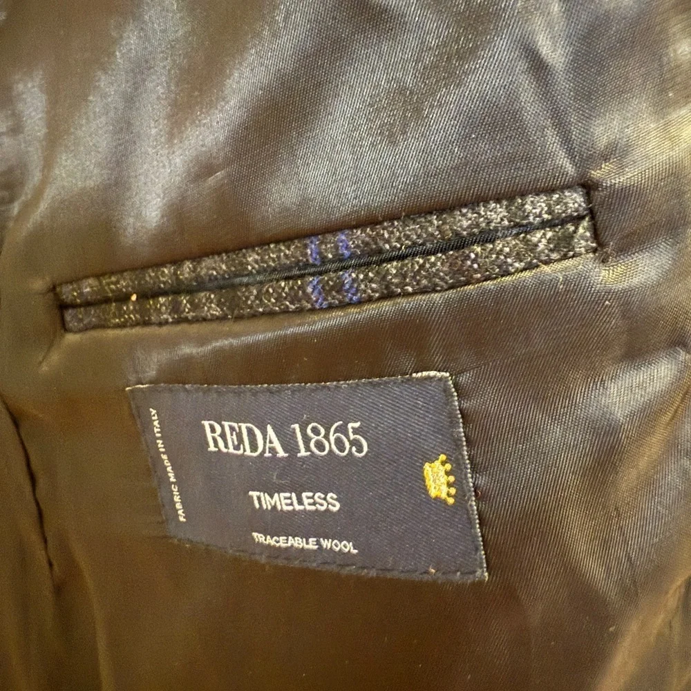 REDA 1865 Bloomingdale's Dark Academia Moody Plaid Blazer Sportcoat Jacket